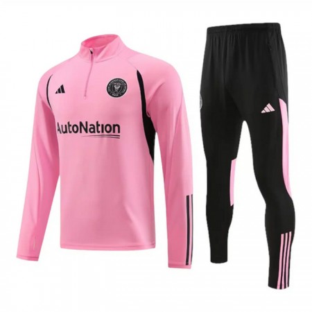 Inter Miami CF Quarter Zip Training Huppari Suits 2023-24 Pinkki - Miesten